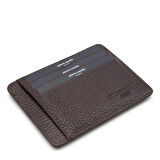 Pierre Cardin Kahve Floater Unisex Deri Kartlık 0422A42