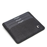 Pierre Cardin Siyah Floater Unisex Deri Kartlık 046A41