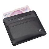 Pierre Cardin Siyah Unisex Deri Kartlık 046A55