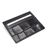 Cacharel Siyah B.Kroko Unisex Deri Kartlık 0244B7K