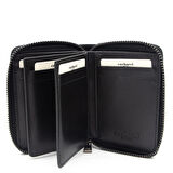 Cacharel Siyah Analin Unisex Deri Cüzdan 24375A55