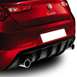ALFA ROMEO GIULIETTA ÇİFT ÇIKIŞLI DİFÜZÖR PARLAK SİYAH