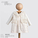 ANNA BABBA DANTELLİ 2 Lİ BEBEK ELBİSE TAKIMI // 20330