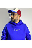 Desperate Kumaş Baskılı Oversize Erkek Hoodie