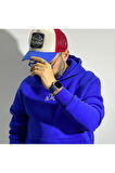Desperate Kumaş Baskılı Oversize Erkek Hoodie