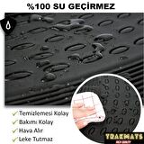 Kia Rio HB 2012  UNİVERSAL OTO PASPAS DESENLİ SİYAH