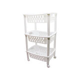 3 KATLI SEPET DÜZENLEYİCİ - RAF ÜNİTESİ TEKERLEKLİ 400X295X700MM (4767)