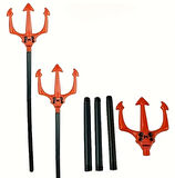 Kırmızı Renk Halloween Cadılar Bayramı Çatal 107 Cm