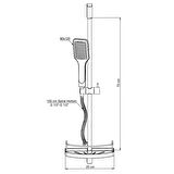 Adnoss GPD Dst30 Sürgülü Duş Seti (Tek Fonk. 80*125)