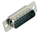 15 Pin Lehim Tip Erkek D-Sub Konnektör ( 10 adet )