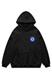 Unisex Nazar Boncuğu Sweatshirt Kapşonlu Hoodie