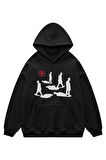 Unisex Silhouettes Sweatshirt Kapşonlu Hoodie