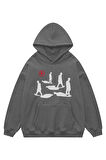 Unisex Silhouettes Sweatshirt Kapşonlu Hoodie