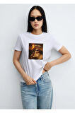 She was chill Baskılı Bisiklet Yaka Basic Trend Kadın T-shirt