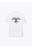 Turkish Coffee Baskılı Bisiklet Yaka Basic Trend Kadın T-shirt
