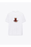 Çay is the main character Baskılı Bisiklet Yaka Basic Trend Kadın T-shirt
