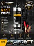 24 Volt Mazot Ve Su Zeytin Yağı Vs Sıvı Aktarma Pompası Dalgıç Pompa 60 Watt 51 mm