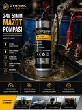 24 Volt Mazot Ve Su Zeytin Yağı Vs Sıvı Aktarma Pompası Dalgıç Pompa 60 Watt 51 mm