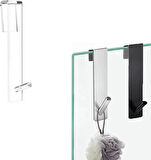 Microcase Sağlam Pleksi Malzemeden Şık Banyo Duşakabin Mutfak VB Alanlar İçin Askılık 1 Adet - SİYAH AL4991