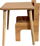 Industrial Living Çocuk Oyun, Aktivite ve Etkinlik Masası - 49x49cm -18mm 1.Sınıf Ceviz MDF