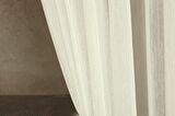 Massarelli Fantezi Dekoratif Tül Ekru  1-3 Sık Pile