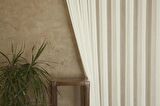 Massarelli Fantezi Dekoratif Tül Ekru  Pilesiz 350x260