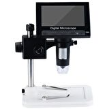 Nikula- 1000x 2.0mp Usb Dijital Elektronik Mikroskop 8 Lcd Ekran Vga Büyüteç Dm4-s