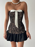 Vencover Straplez Elbise