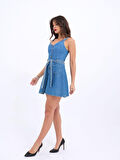 6208 KOT ELBİSE-MAVİ