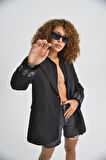 Leomie Nakışlı Blazer Ceket 6106