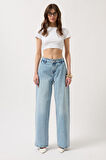 Düşük Bel Straight Jean