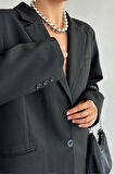 Oversize Ceket - Siyah