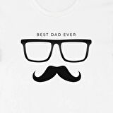 Babalar Günü Baskılı T-shirt - Beyaz