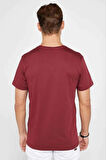 Erkek 24/1 Düz A Kalite Oversize T-shirt - Bordo