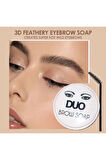 Duo Brow Soap Soapkaş Sabitleyici Şekillendirici 3d Sabun Kaş Kremi + Fırça Şık Bir Görünüm
