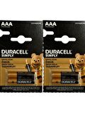 Duracell 1,5V AAA LR03/MN2400 İnce Pil (Dörtlü Paket)