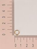 Düz Çelik Halka Tragus Piercing 6 mm Gold