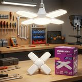 Thorlıght P-6040B Papatya Beyaz LED Lamba Ampul 40W 1+4 Kollu E27 Yapraklı Pervane Modeli