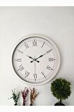 Aib Store 40 cm Siyah-Beyaz Renk Metal Retro Dekoratif Hediyelik Duvar Saati