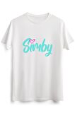 Erkek Beyaz Simby's Original Pocket Logo T-shirt