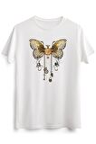 Erkek Beyaz Steam Punk Butterfly