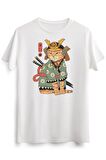 Erkek Beyaz Neko Samurai
