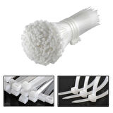 Microcase Plastik Kablo Bağı Cırt Kelepçe 3.6 X 250MM  Şeffaf 25 Adet - ŞEFFAF AL4484