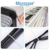 Microcase Plastik Kablo Bağı Cırt Kelepçe 3.6 X 250MM  Şeffaf 25 Adet - ŞEFFAF AL4484