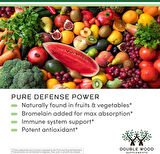 Double Wood Quercetin with Bromelain 1,200mg Immune Health Men and Women 120 Caps