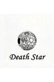 Star Wars Death Star Klips Charm 925 Ayar Gümüş