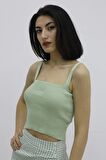 Askılı Triko Büstiyer Yeşil - P-019917
