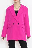 Blazer Ceket Fuşya - 16612.1811.