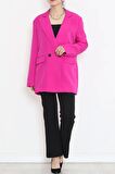 Blazer Ceket Fuşya - 16612.1811.