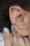 Sıkıştırmalı Kıkırdak Küpesi Deniz Yıldızı Earcuff